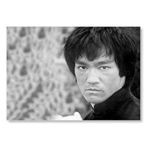 Bruce Lee Kavga Anı Mdf Ahşap Tablo 35x50 cm