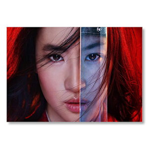 Mulan Yifei Liu Disney Film Poster Mdf Ahşap Tablo 35x50 cm