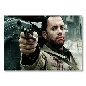 Tom Hanks Er Ryanı Kurtarmak Mdf Ahşap Tablo 50x70 cm