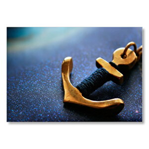 Mini Çapa Halat Mdf Ahşap Tablo 50x70 cm