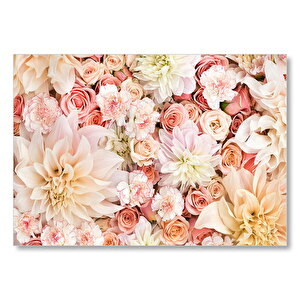 Altın Güller Yanyana Mdf Ahşap Tablo 25x35 cm