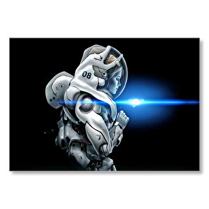 Astronot Kız Uzay Arkaplan Mdf Ahşap Tablo 25x35 cm