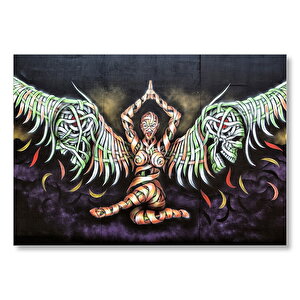 Mumya Melek Ve Kurukafalar Duvar Boyama Mdf Ahşap Tablo 35x50 cm