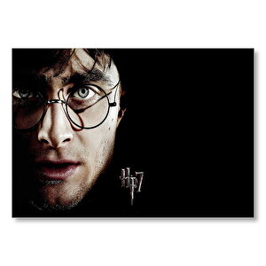 Ahşap Tablo Harry Potter Yüz Gözlük Siyah Zemin Görseli Mdf Ahşap Tablo 50x70 cm