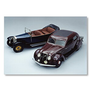 Volvo Pv36 Carioca Ve Üstü Açık Volvo Modeli Mdf Ahşap Tablo