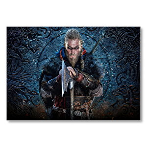 Assassins Creed Valhalla Savaşçı Görseli Mdf Ahşap Tablo 35x50 cm