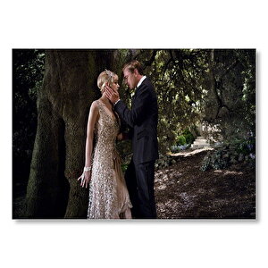 Muhteşem Gatsby Leonardo Dicaprio Carey Mulligan Film Görseli Mdf Ahşap Tablo 50x70 cm