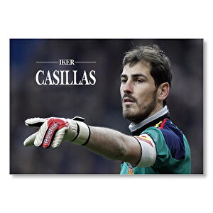 Real Madrid Yıldızı Iker Casillas Mdf Ahşap Tablo 25x35 cm
