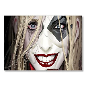 Harley Quinn Dijital Sanat Görseli Mdf Ahşap Tablo 50x70 cm