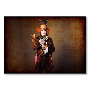 Johnny Depp Alice Harikalar Diyarında Filmi Mdf Ahşap Tablo 35x50 cm