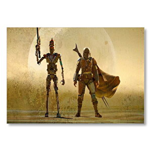 Mandalorian Ig-11 Star Wars Karakterleri Mdf Ahşap Tablo 50x70 cm