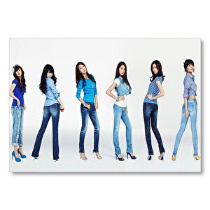 Girls Generation Kızlar Mdf Ahşap Tablo 35x50 cm