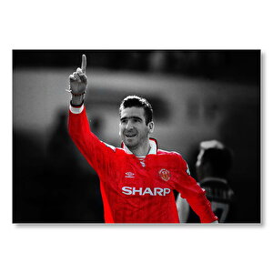 Eric Cantona Kırmızı Efsane Mdf Ahşap Tablo 50x70 cm