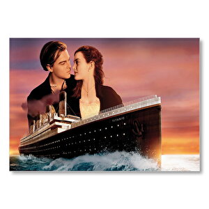 Titanik Rose Ve Jack Film Görseli Mdf Ahşap Tablo
