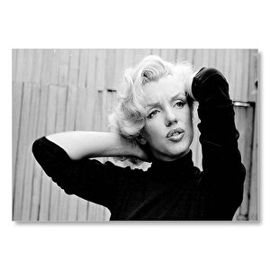 Marilyn Monroe Yorgun Mdf Ahşap Tablo 25x35 cm