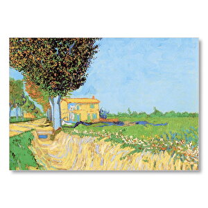 Vincent Van Gogh Lane Near Arles Mdf Ahşap Tablo 35x50 cm