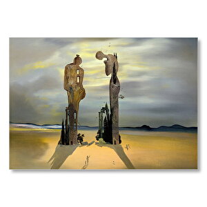 Salvador Dali Darının Meleklerinin Arkeolojik Anımsamaları Mdf Ahşap Tablo 25x35 cm