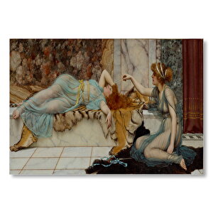 Haremde İstirahat Saati Mdf Ahşap Tablo 50x70 cm