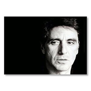 Al Pacino Tony Montana Siyah Fon Mdf Ahşap Tablo 35x50 cm
