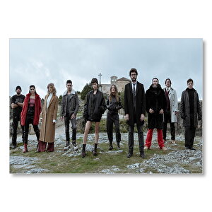 La Casa De Papel Tam Kadro Mdf Ahşap Tablo 35x50 cm