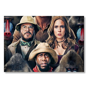 Jumanji Sonraki Seviye Film Görseli Mdf Ahşap Tablo 35x50 cm