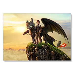 How To Train Your Dragon Film Görseli Mdf Ahşap Tablo 25x35 cm