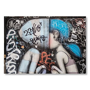 Kapşonlu Çocuk Ve Kız Duvar Boyama Mdf Ahşap Tablo 25x35 cm