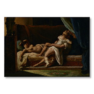 Haremde Üç Aşık Mdf Ahşap Tablo 50x70 cm