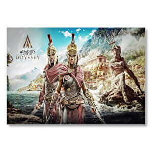 Suikastçılar İnanç Odyssey Alexios Ve Kassandra Görseli Mdf Ahşap Tablo 50x70 cm