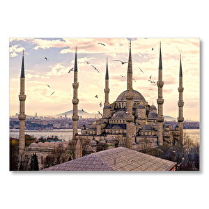 Sultan Ahmet Cami Görseli Mdf Ahşap Tablo 50x70 cm
