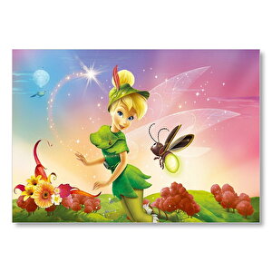 Tinkerbell Ve Arı Disney Prenses Mdf Ahşap Tablo 25x35 cm