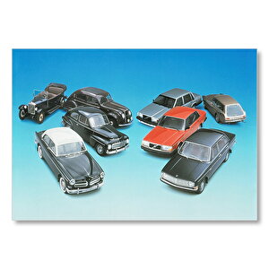 Volvo Pv36 Carioca Ve Birçok Model Volvo Araba Mdf Ahşap Tablo 50x70 cm