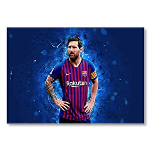 Lionel Messi Barcelona Görseli Mdf Ahşap Tablo