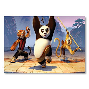 Kung Fu Panda 3 Usta Panda Mdf Ahşap Tablo 35x50 cm