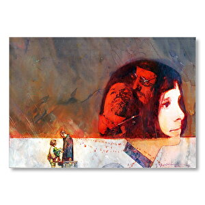 Leon Mathilda Suluboya Efektli Sahneler Mdf Ahşap Tablo 35x50 cm