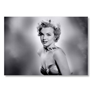 Marilyn Monroe Etkileyici Bakış Mdf Ahşap Tablo 25x35 cm