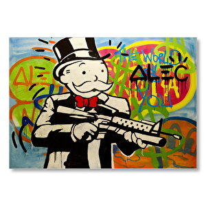 Monopoly Savaşları Mdf Ahşap Tablo 50x70 cm