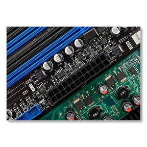 Elektronik Devre Bordu Mdf Ahşap Tablo 25x35 cm
