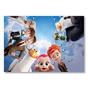 Leylekler Animasyon Filmi Karekterleri Mdf Ahşap Tablo 35x50 cm