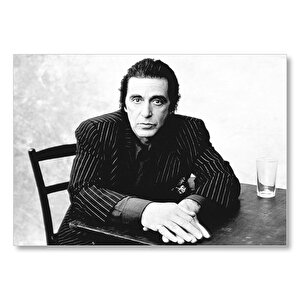 Al Pacino Baba Filminden Çizgili Ceket Mdf Ahşap Tablo 35x50 cm