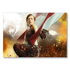 Alice Resident Evil 2020 Oyunu Mdf Ahşap Tablo 25x35 cm