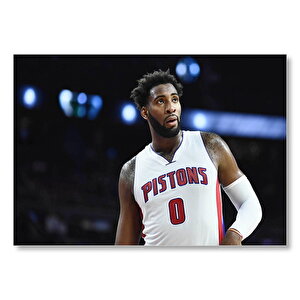Andre Drummond Detroit Pistons Mdf Ahşap Tablo 35x50 cm