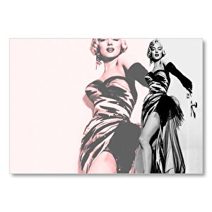 Marilyn Monroe Sahnede Mdf Ahşap Tablo 35x50 cm