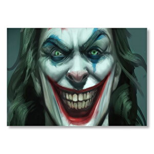 Joker Gülümsemesi Yağlı Boya Resmi Mdf Ahşap Tablo 50x70 cm