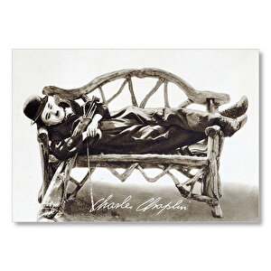 Charlie Chaplin Komedyen Ve Aktör1921 Mdf Ahşap Tablo 50x70 cm