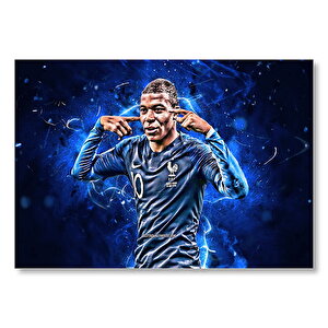 10 Numara Kylian Mbappe Görseli Mdf Ahşap Tablo 50x70 cm