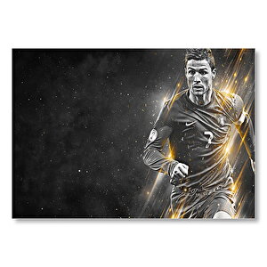 Cristiano Ronaldo Dijital Çizim Görseli Mdf Ahşap Tablo 50x70 cm