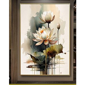 Tablowall Çerçeveli̇ Çi̇çekli̇ Yağli Boya Tablo 100x150 100x150 cm