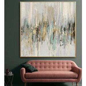Tablowall Çerçeveli̇ Soyut Yağli Boya Tablo 120x120 120x120 cm
