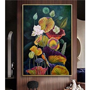 Tablowall Çerçeveli̇ Çi̇çekli̇ Yağli Boya Tablo 90x120 90x120 cm